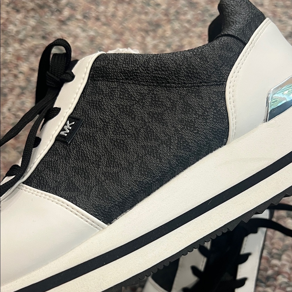 Michael Kors Black and White Sneakers - Picture 4 of 5